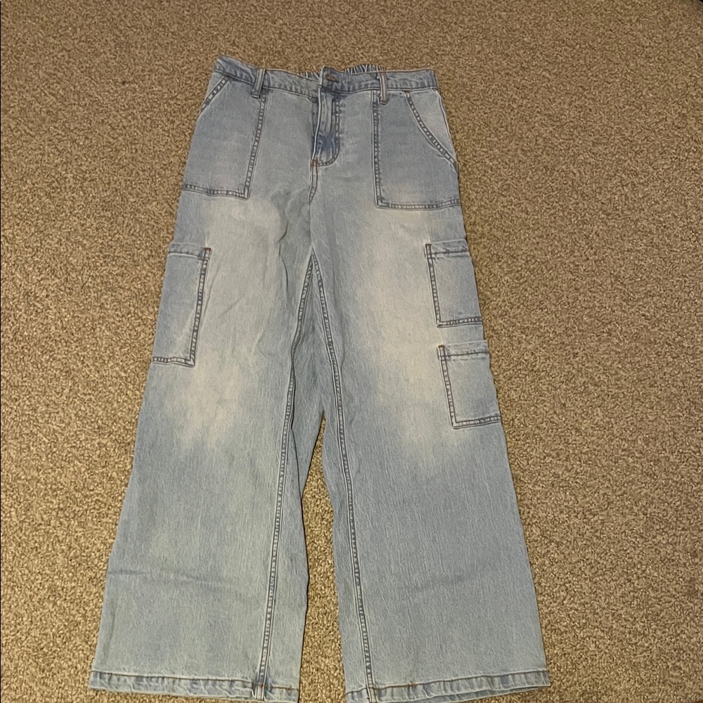 No Boundaries Light Blue Wide Leg Jeans